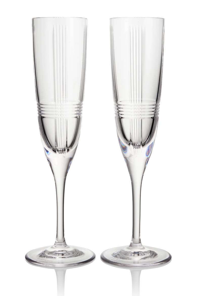 Marquis Vector Set of 2 Crystal Champagne Flutes, Main, color, NONE