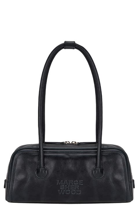 Soft Boston Leather Shoulder Bag