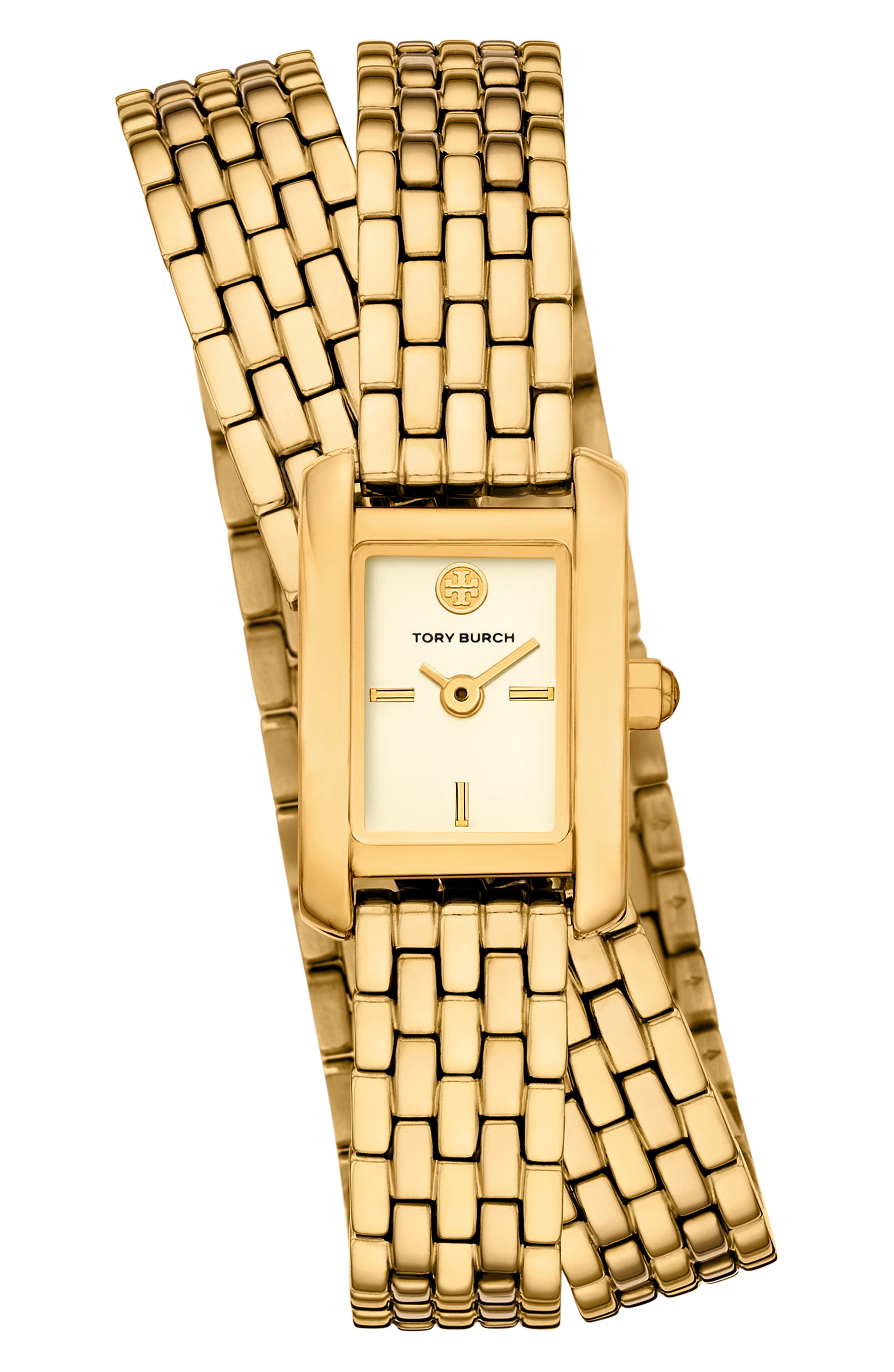 Tory Burch The Mini Eleanor Double Bracelet Watch, 17mm x 25mm