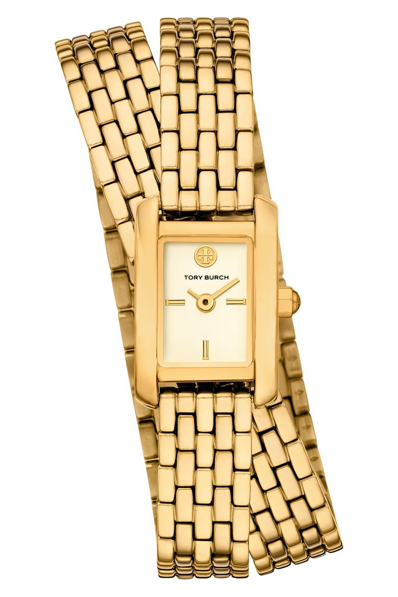 Tory Burch The Mini Eleanor Double Bracelet Watch, 17mm x 25mm