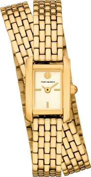 Tory Burch The Mini Eleanor Double Bracelet Watch, 17mm x 25mm