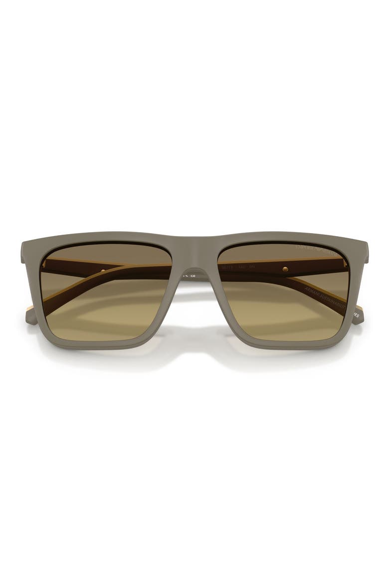 54mm Square Optical Glasses, Alternate, color, MATTE BEIGE / CLEAR