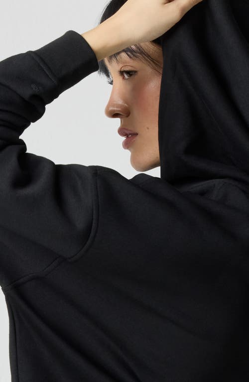 Florence By Mills Crystal Bow Front Zip Hoodie In Black