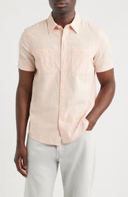 AG Mason Classic Fit Short Sleeve Button-Up Work Shirt