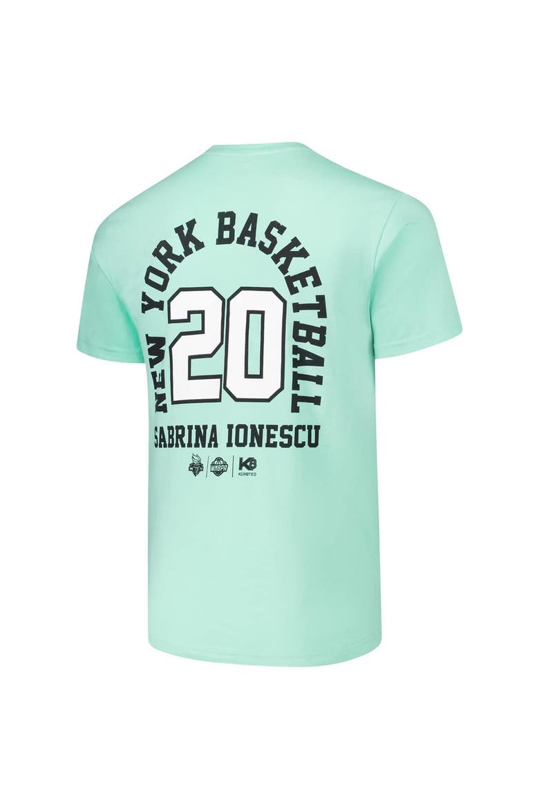 Unisex Sabrina Ionescu Mint New York Liberty Player ID Arch T-Shirt, Alternate, color, Mint