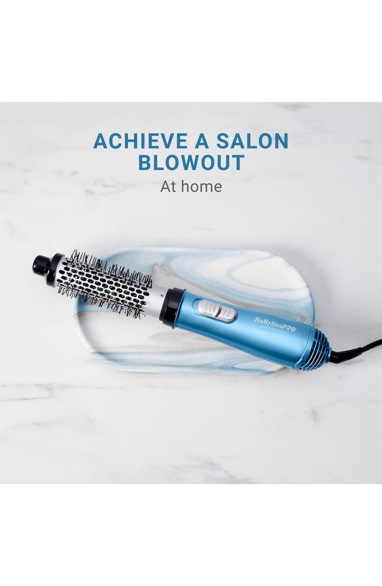BaBylissPRO Nano Titanium 1¼" Soft Bristle Hot Air Brush, Alternate, color, Blue