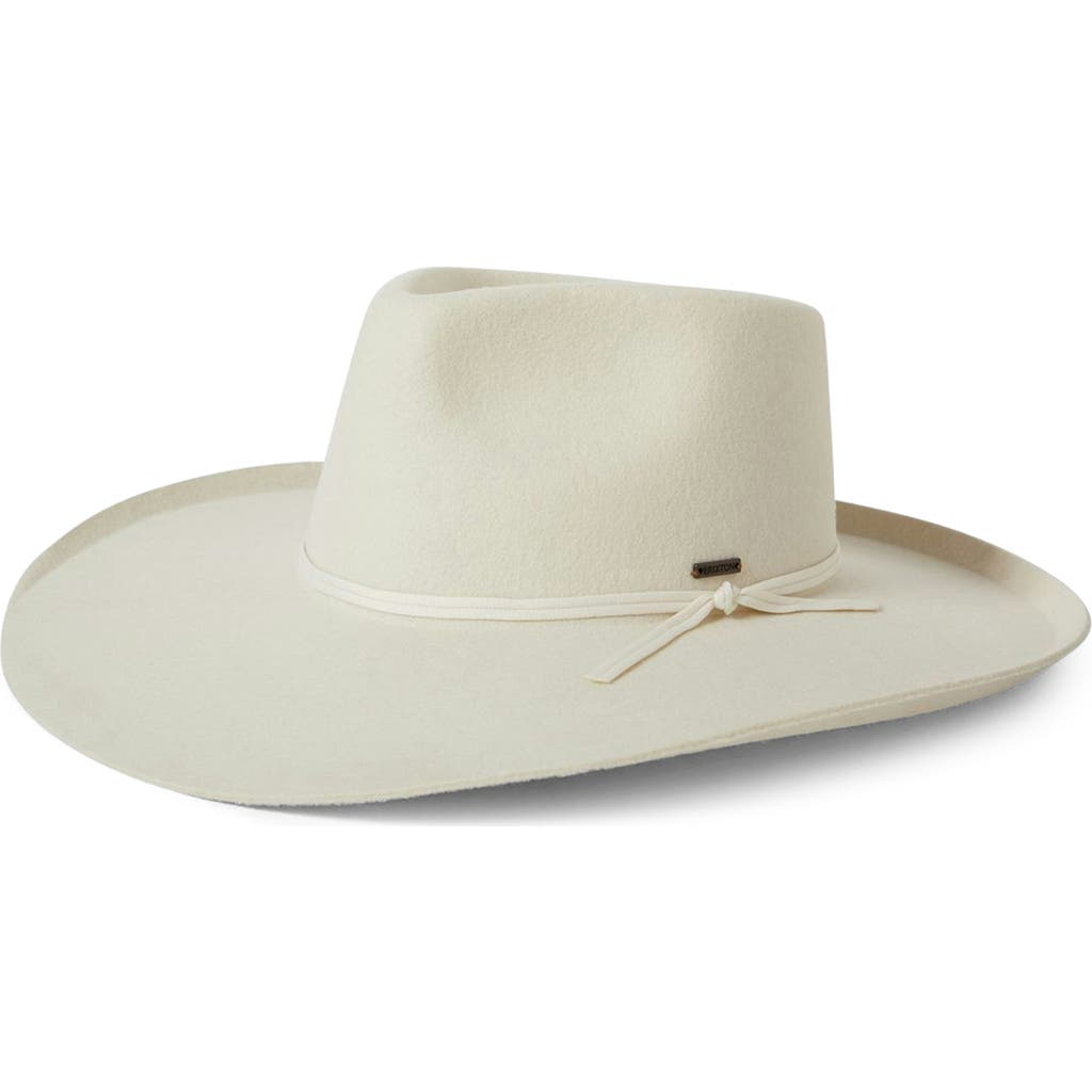 Brixton Marlow Wool Felt Rancher Hat In Neutral