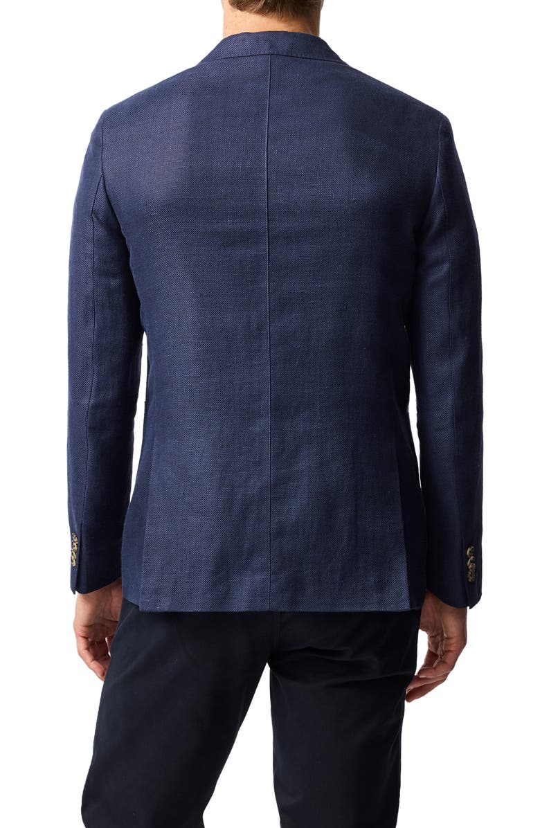 Rodd & Gunn The Cascades Slub Linen & Wool Sport Coat, Alternate, color, Midnight