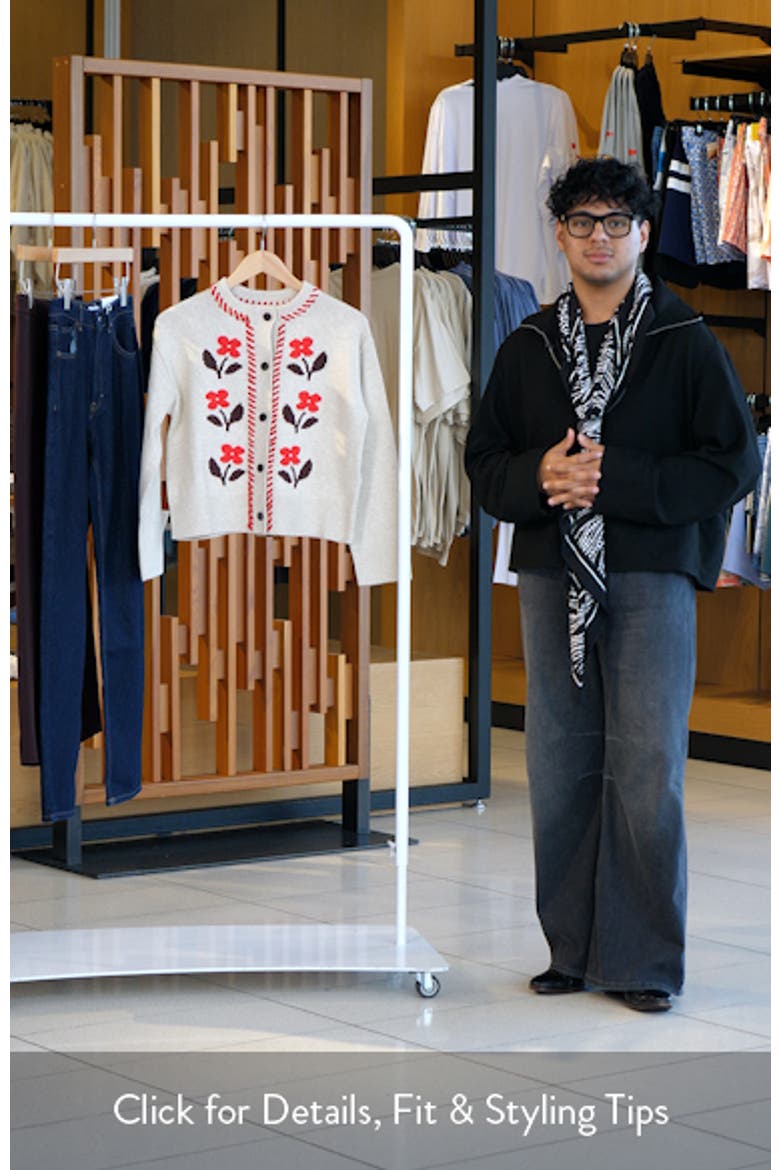 Mavie Intarsia Floral Cardigan video