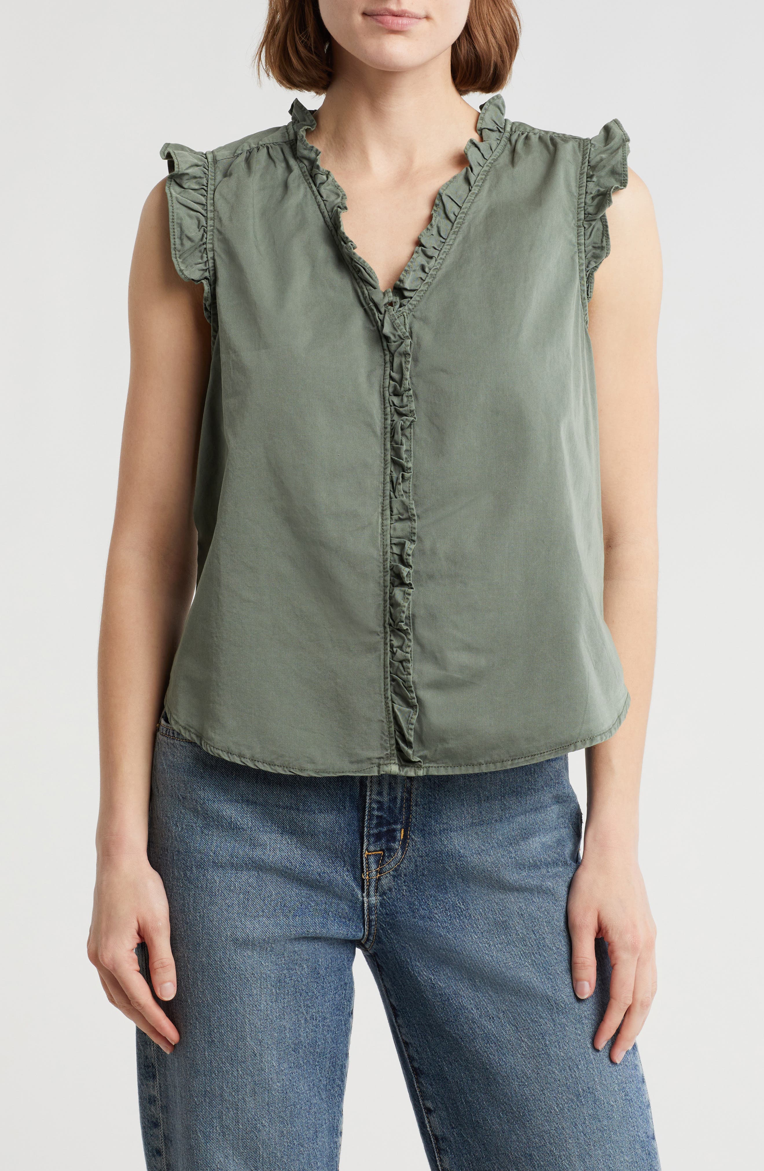 Ruffle Button-Up Top - image 5