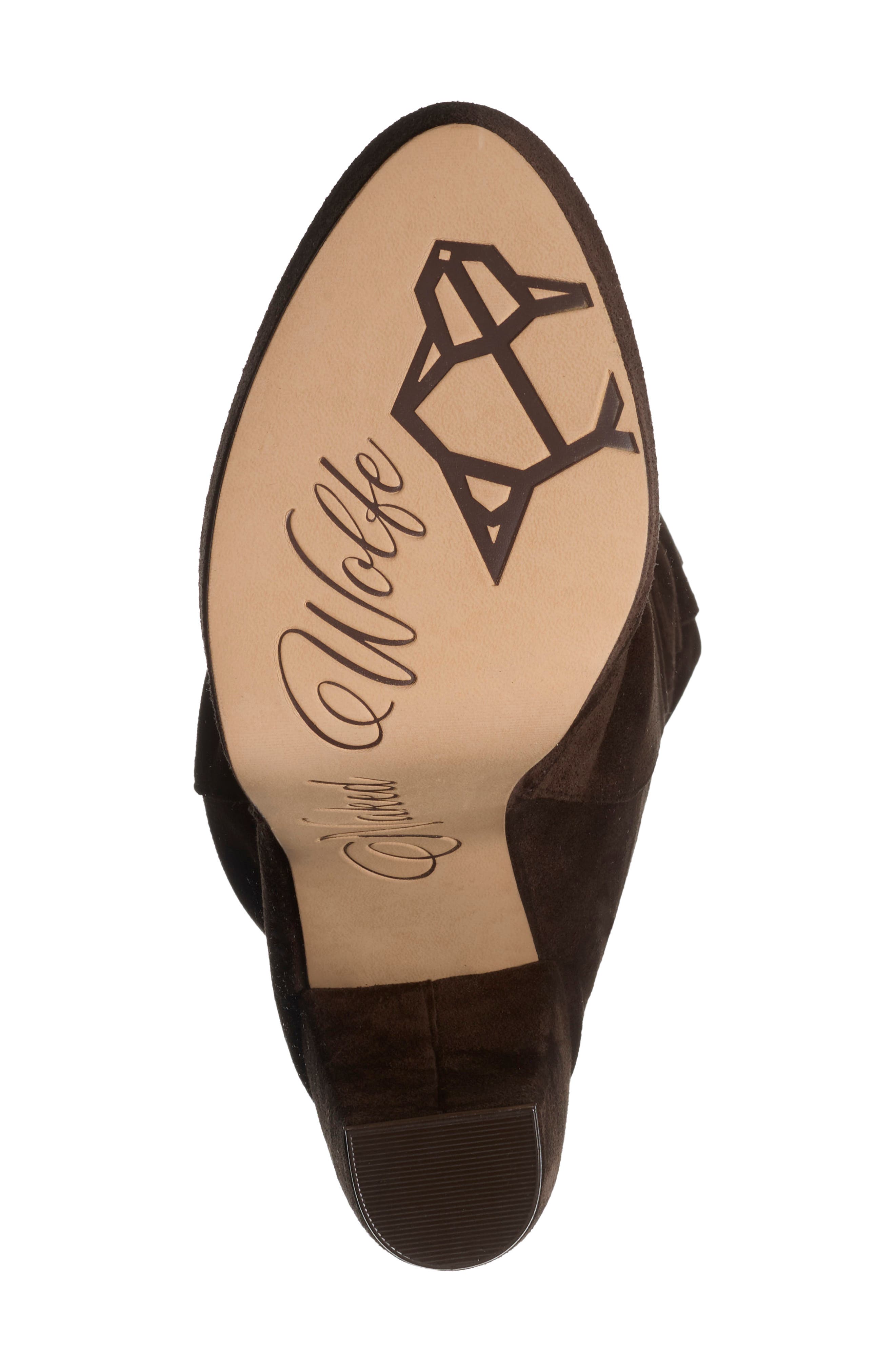 Dallas Leather Over the Knee Platform Boot, Alternate, color, BROWN