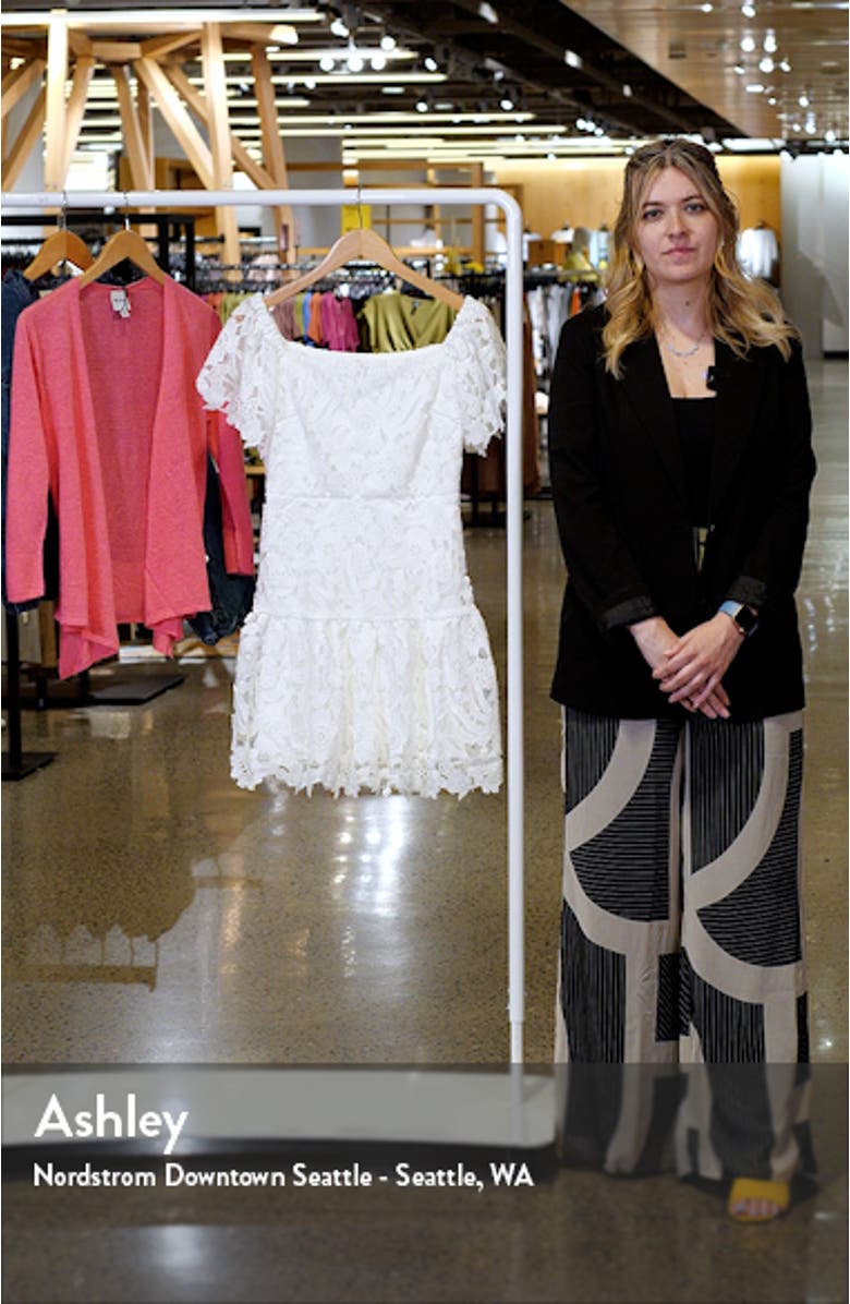 Flutter Sleeve Lace Minidress, sales video thumbnail