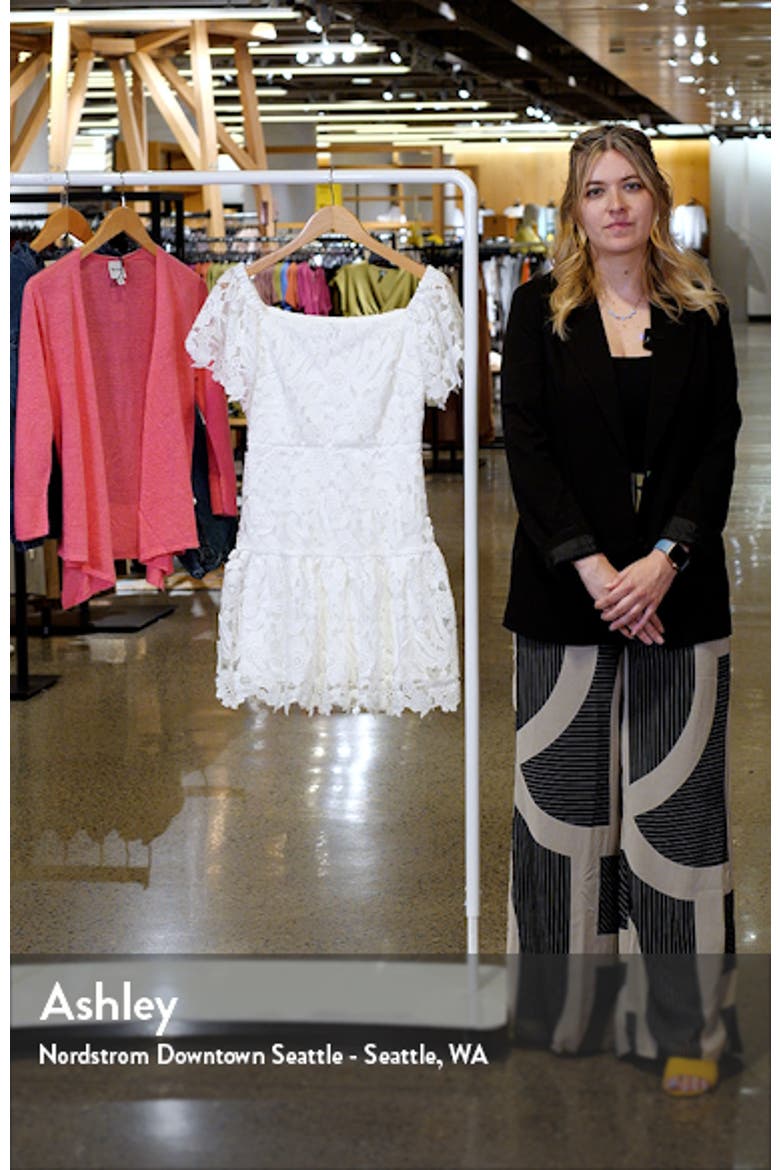 Flutter Sleeve Lace Minidress video