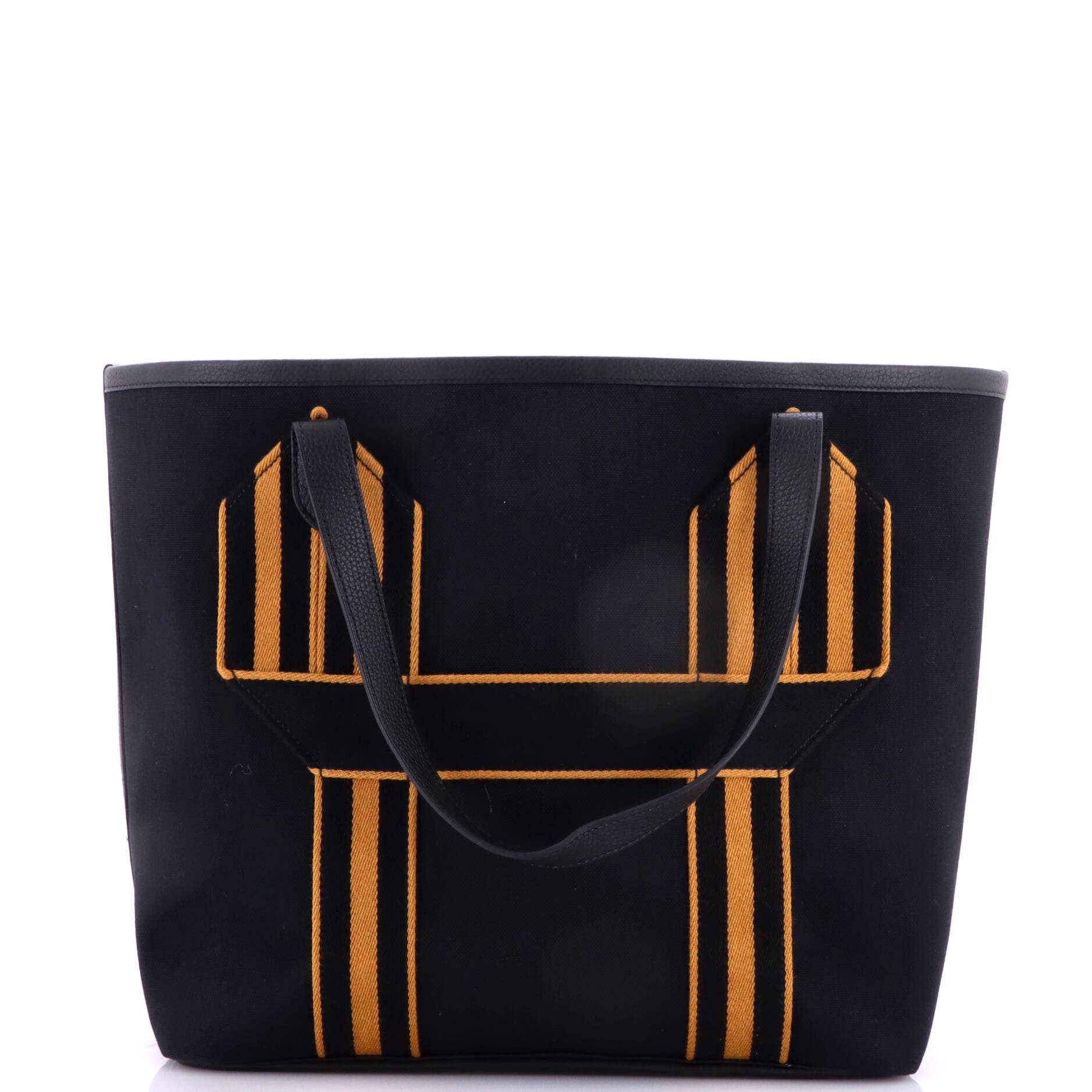 Pursangle Tote Canvas with Leather, Alternate, color, Black