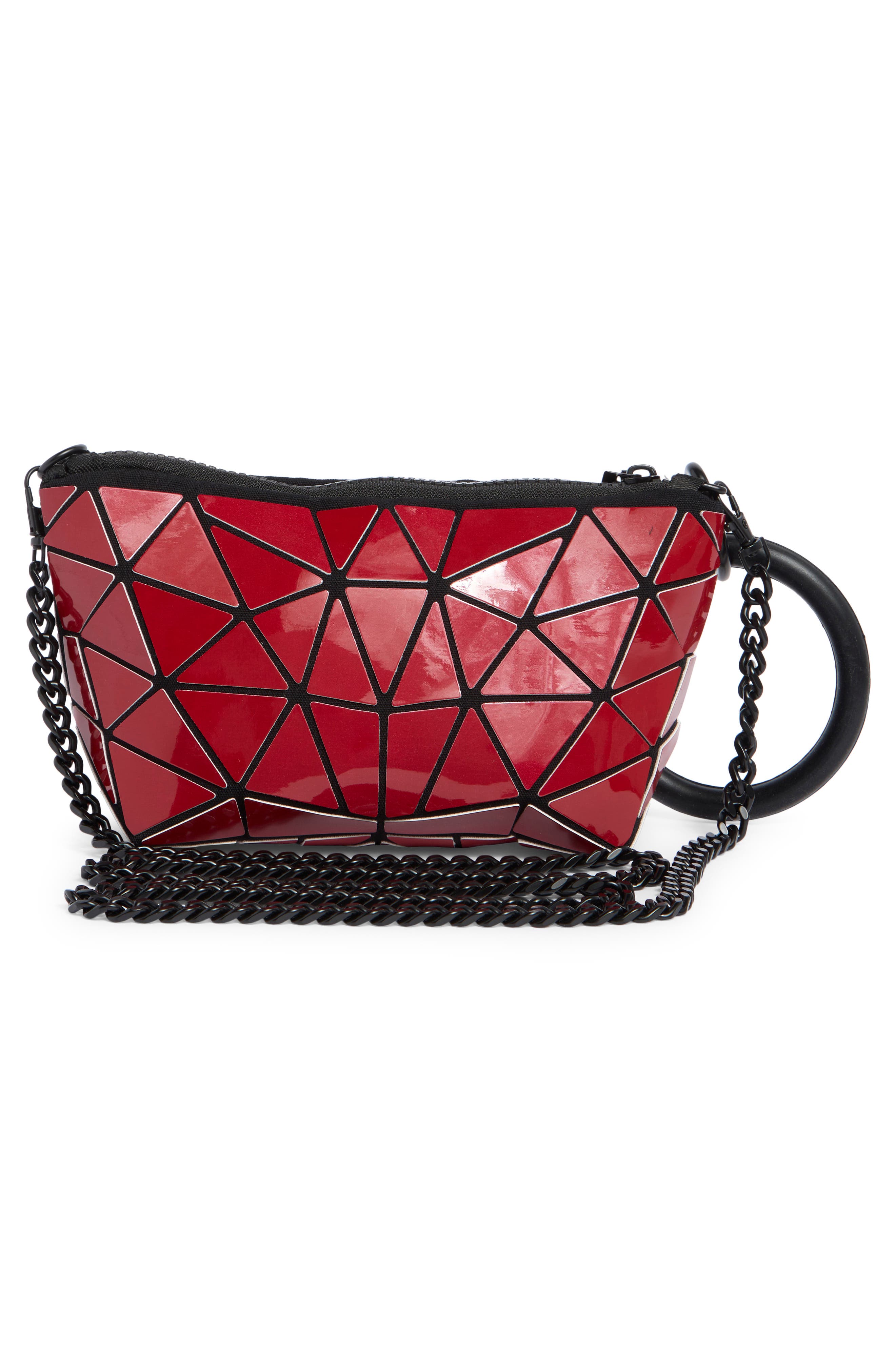 PATRIZIA LUCA Mosaic Cosmetic Case, Alternate, color, Shiny Red