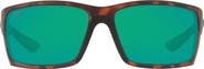 Costa Del Mar 64mm Mirrored Polarized Rectangular Sunglasses
