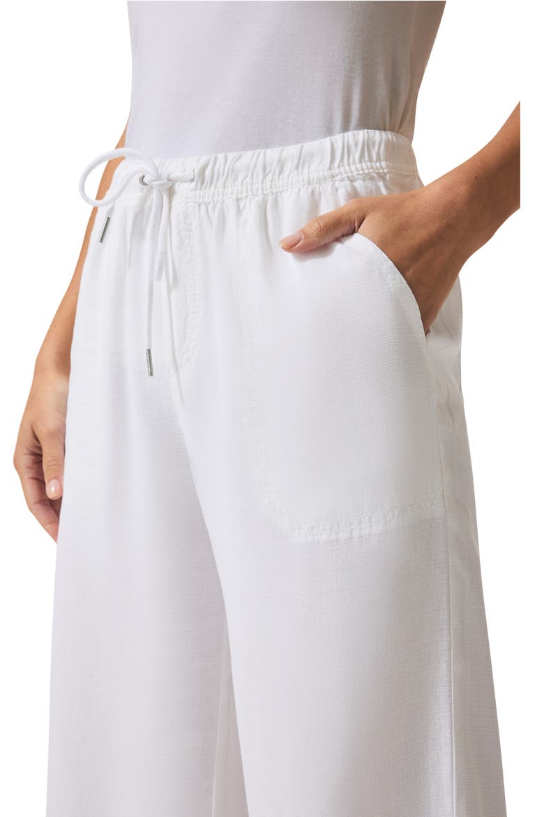 Angie Crop Wide Leg Pants, Alternate, color, WHITE
