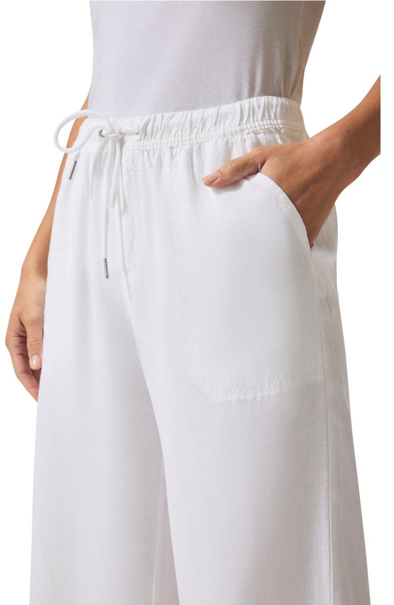 Splendid Angie Crop Wide Leg Pants, Alternate, color, White