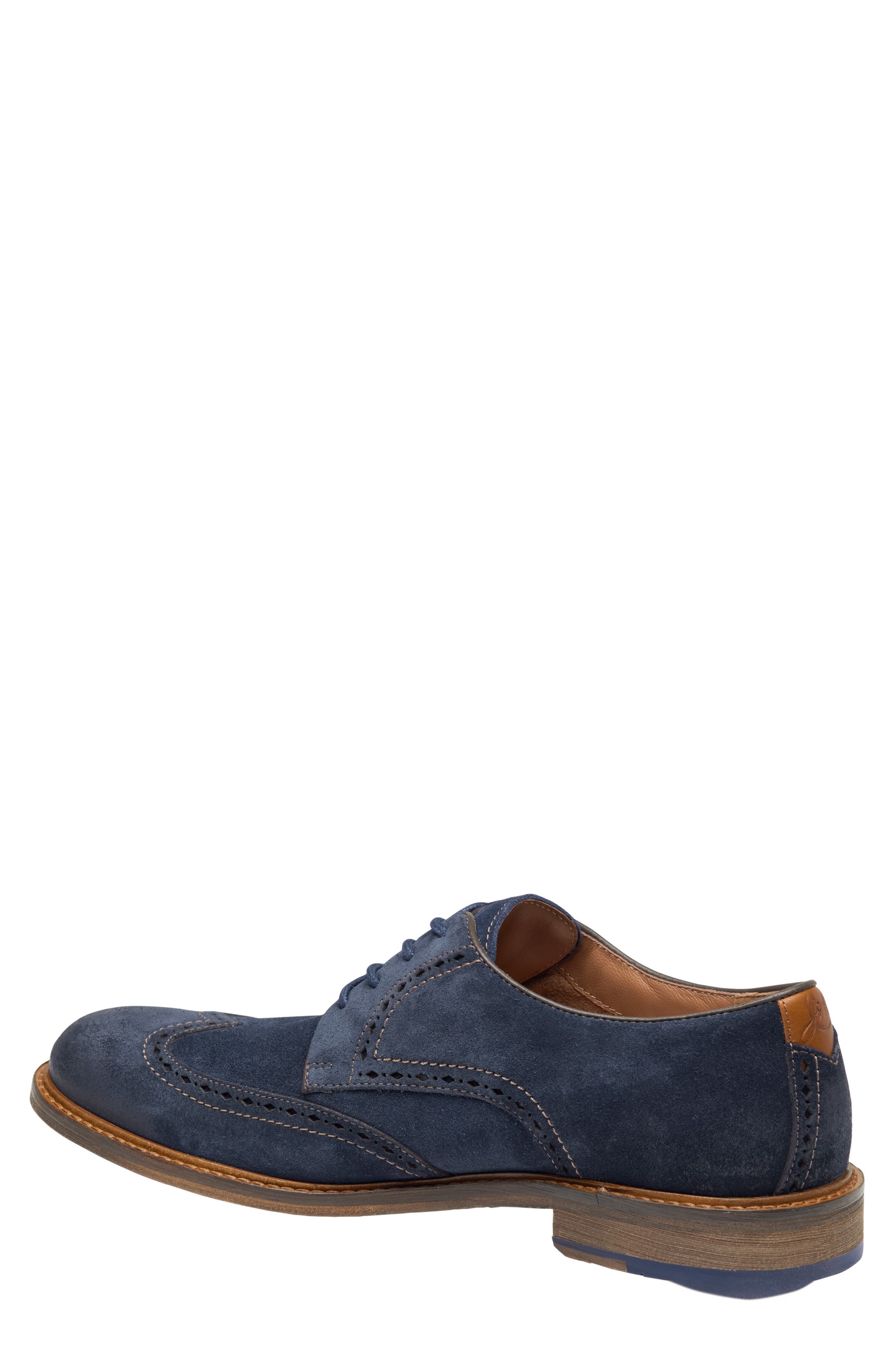 Ripley Wingtip Derby, Alternate, color, NAVY WAXED SUEDE