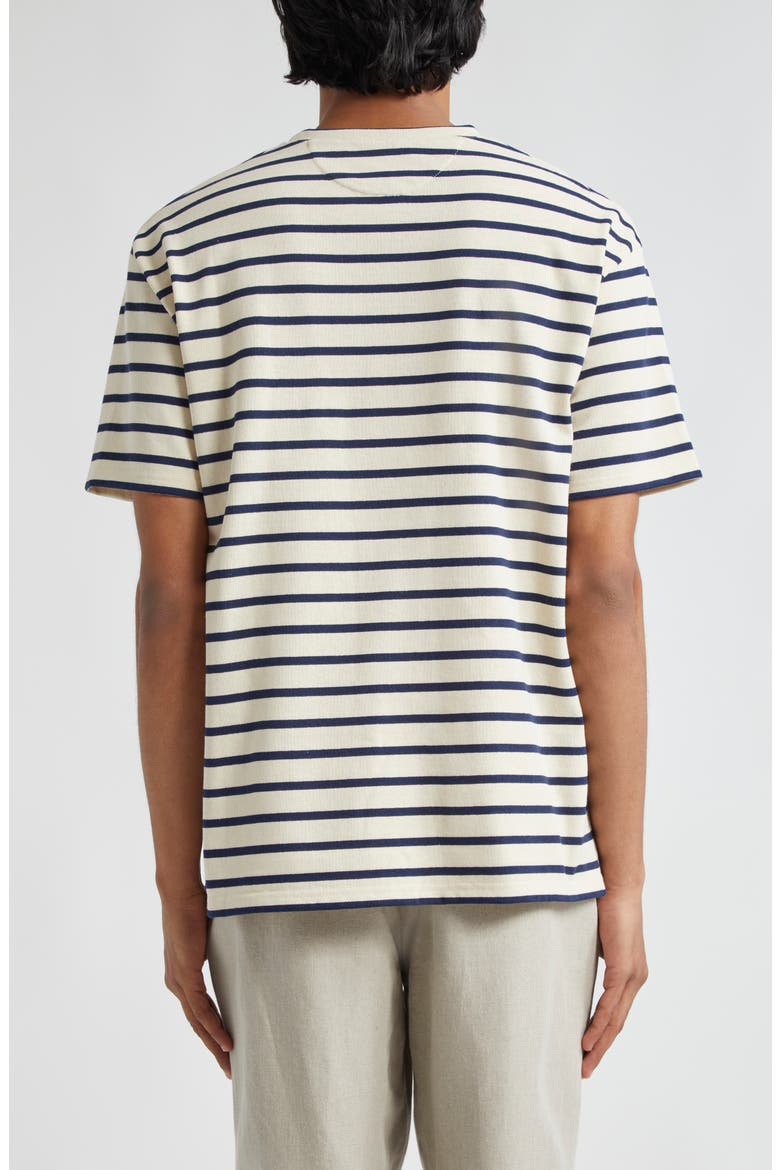 Oversize Cotton Pocket T-Shirt, Alternate, color, BLUE STRIPES