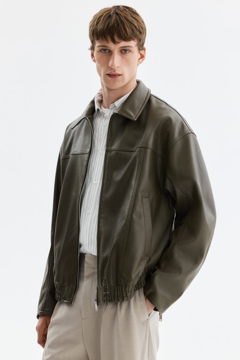 Coated Jacket, Alternate, color, Khaki green