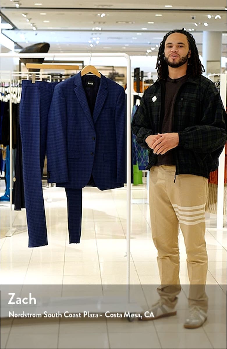 Huge Fit Plaid Wool Suit, sales video thumbnail