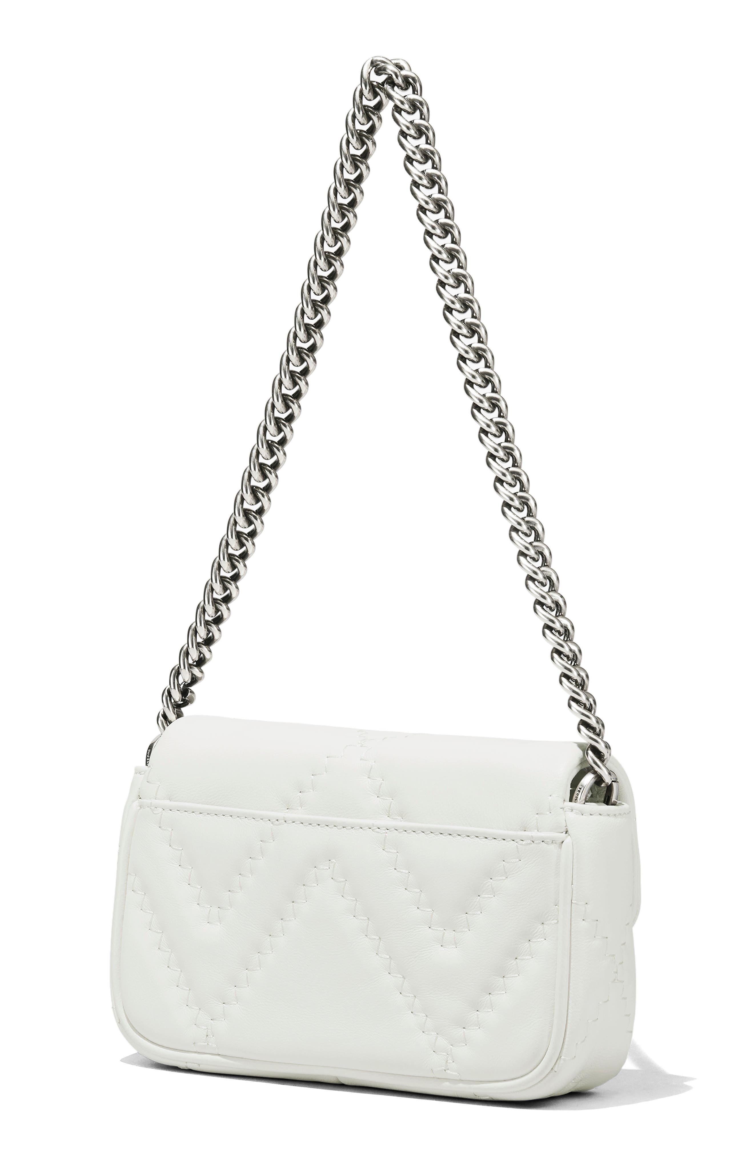 The Quilted Leather J Marc Mini Bag, Alternate, color, COTTON