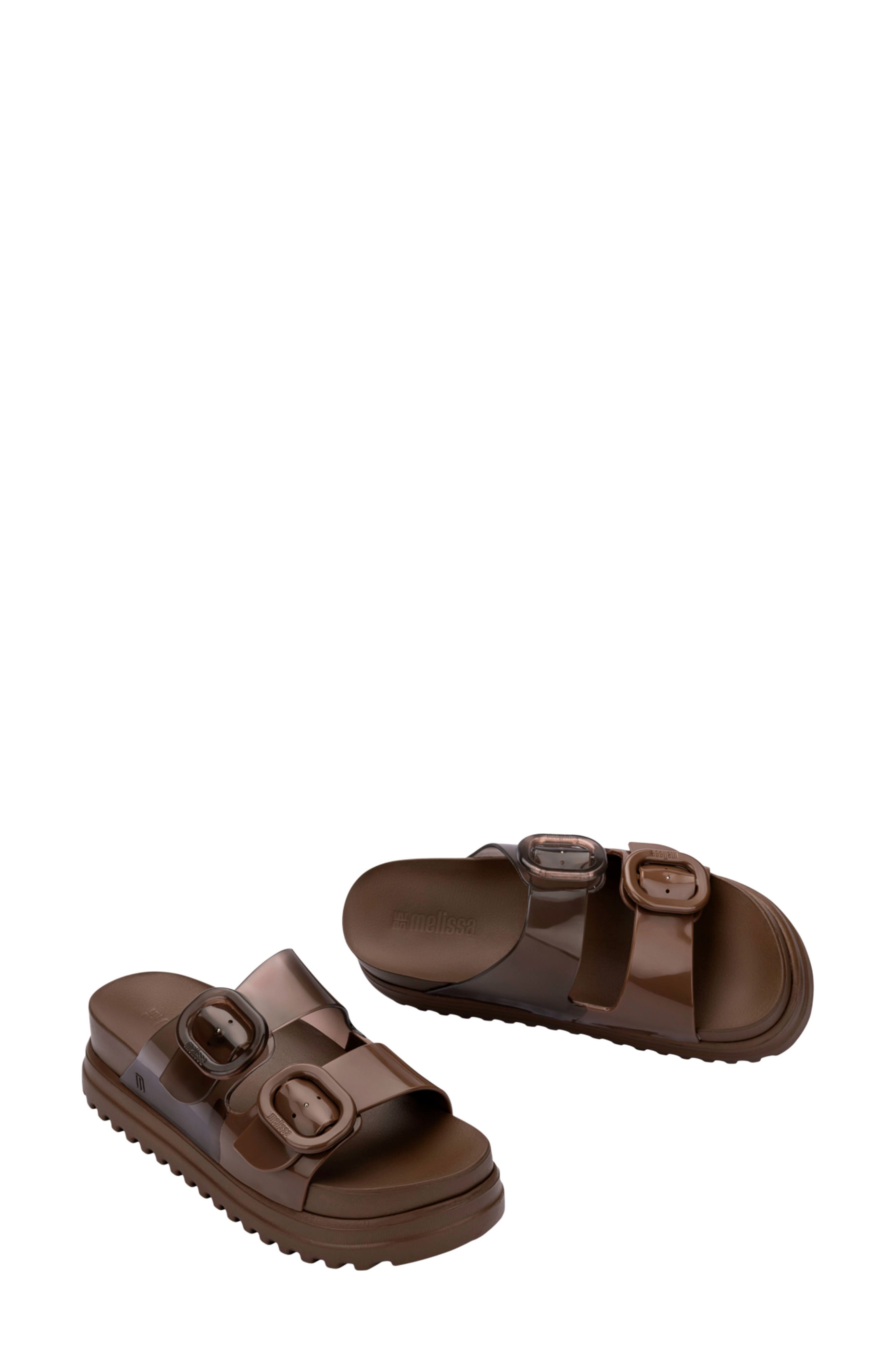 Cozy Platform Sandal, Alternate, color, BROWN