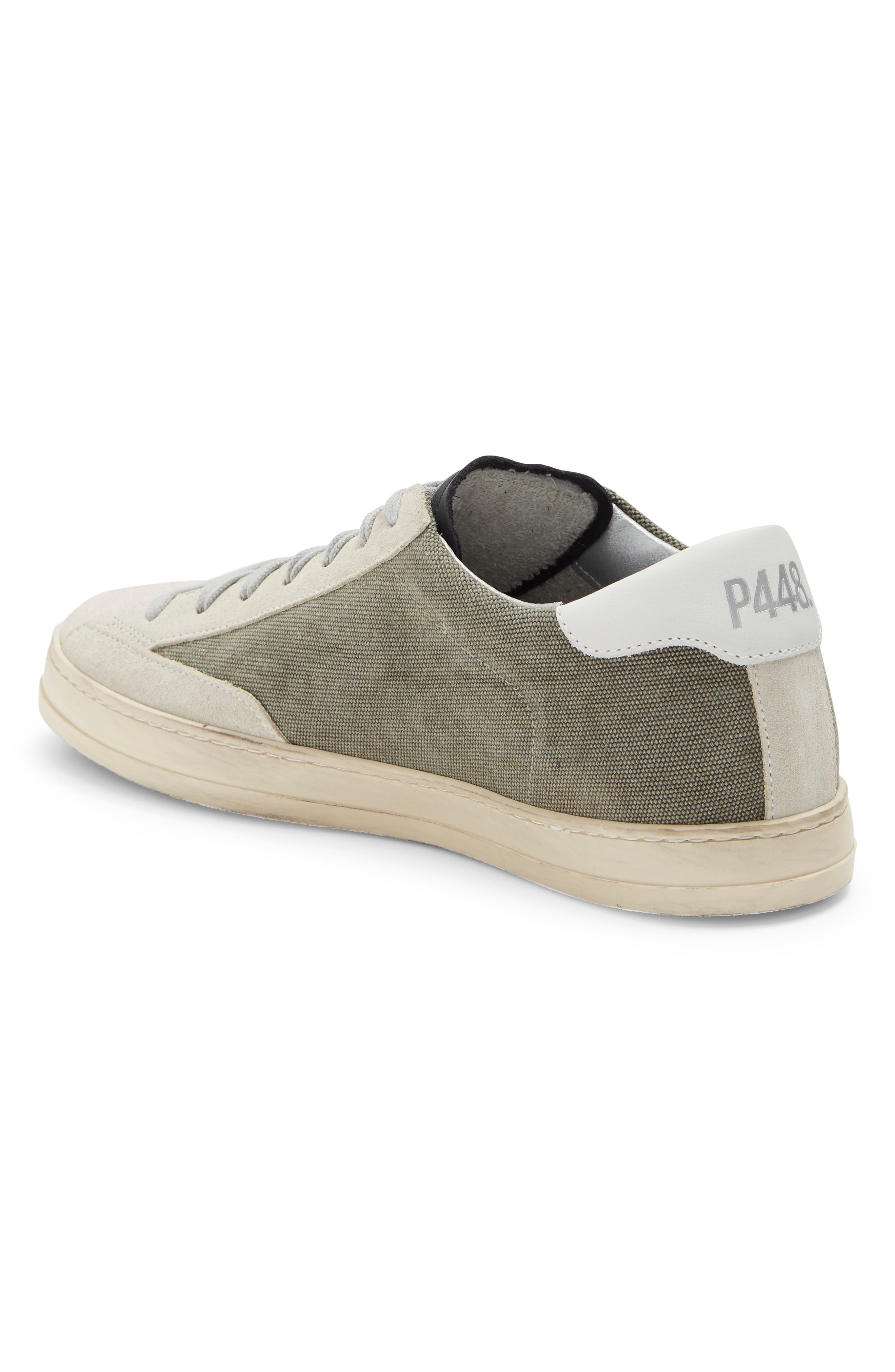 P448 John Leather Low Top Sneaker, Alternate, color, 