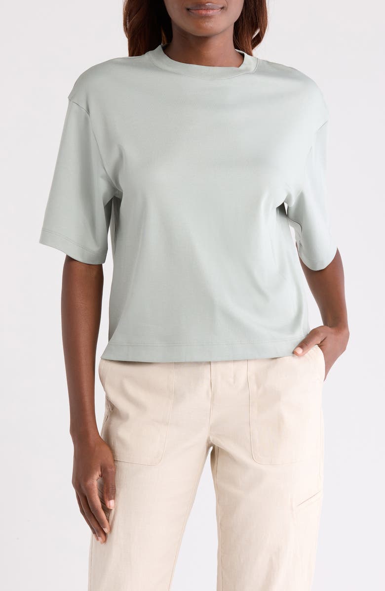 Vince Pima Cotton Wide Sleeve T-Shirt, Main, color, Sea Mist