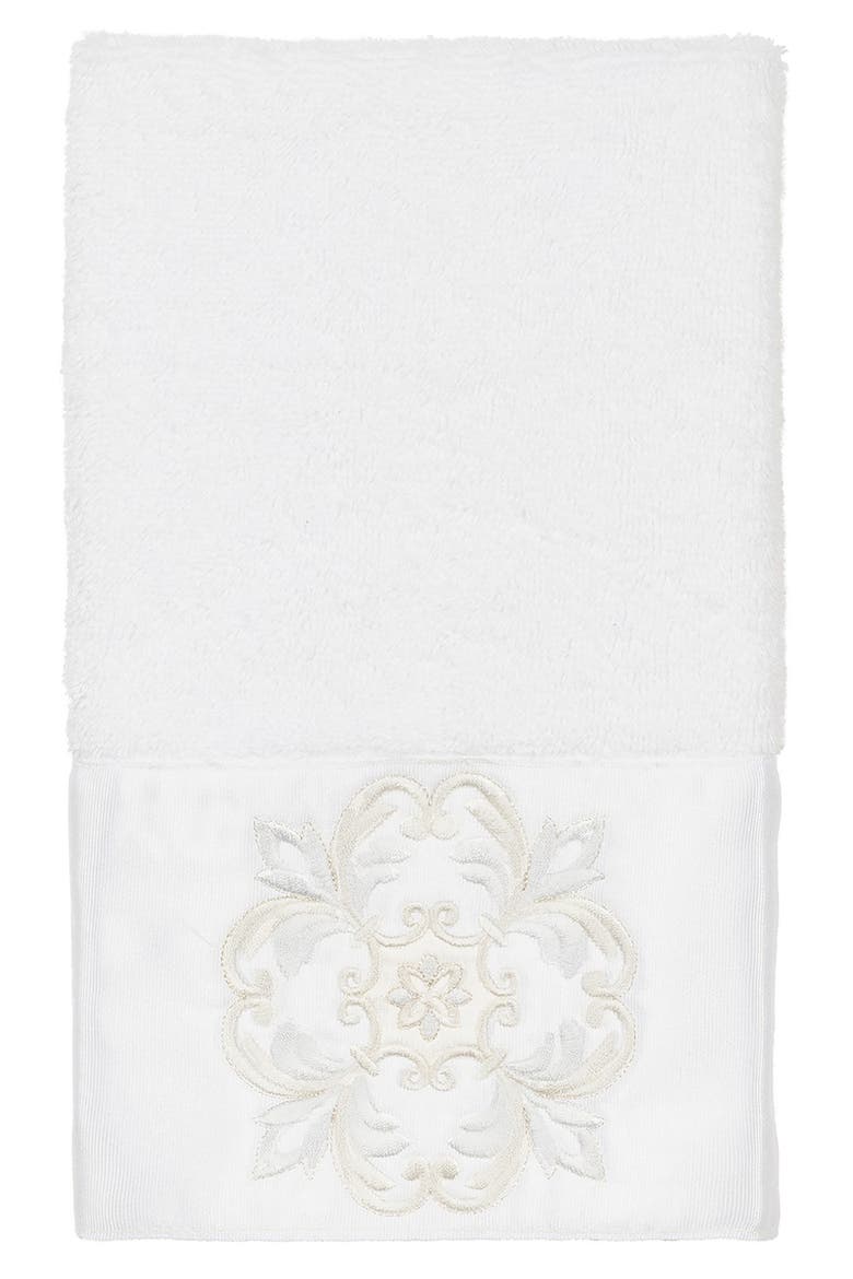 Alyssa 3-Piece Embellished Towel - White, Alternate, color, WHITE