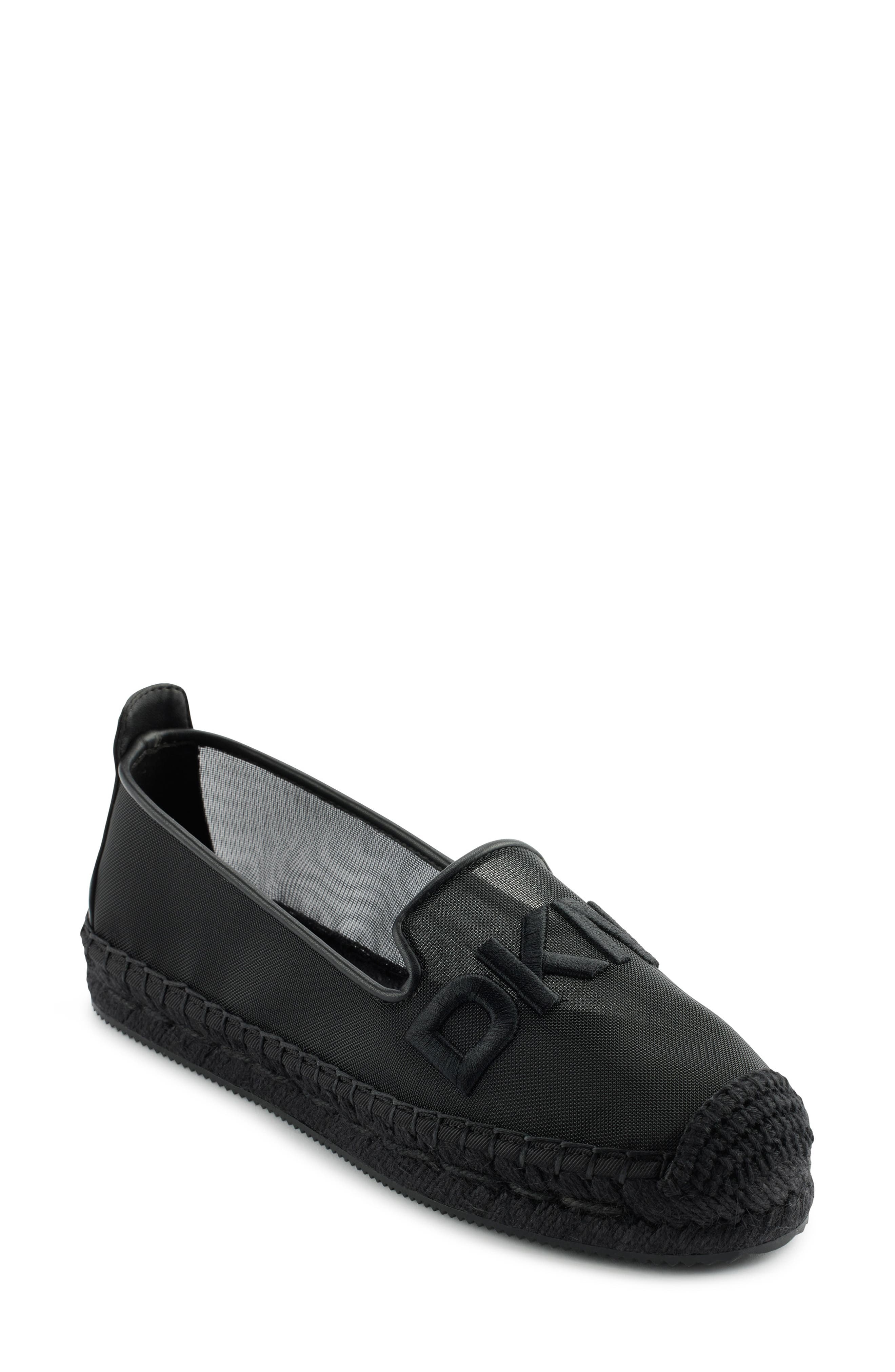 Mallandra Logo Espadrille, Main, color, BLACK
