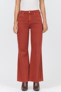 Dear John Fiona High Rise Raw Hem Wide Leg Jeans