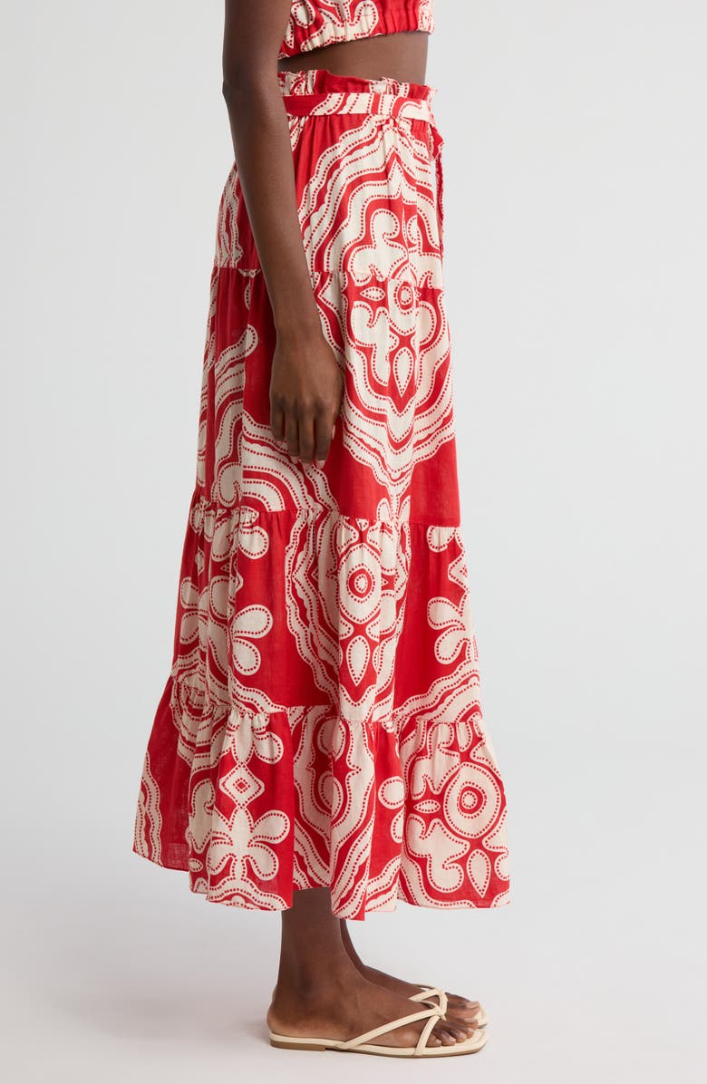 lemlem Sanaa Linen Maxi Skirt, Alternate, color,