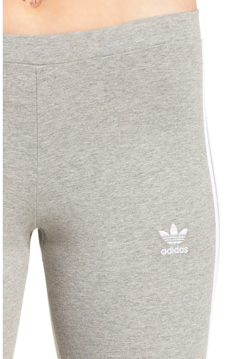 Originals Logo Leggings, Alternate, color, GREY/ WHITE