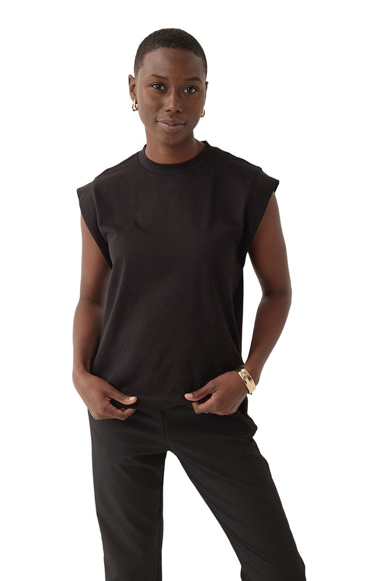 Honors The Sleeveless Shirt, Main, color, Black