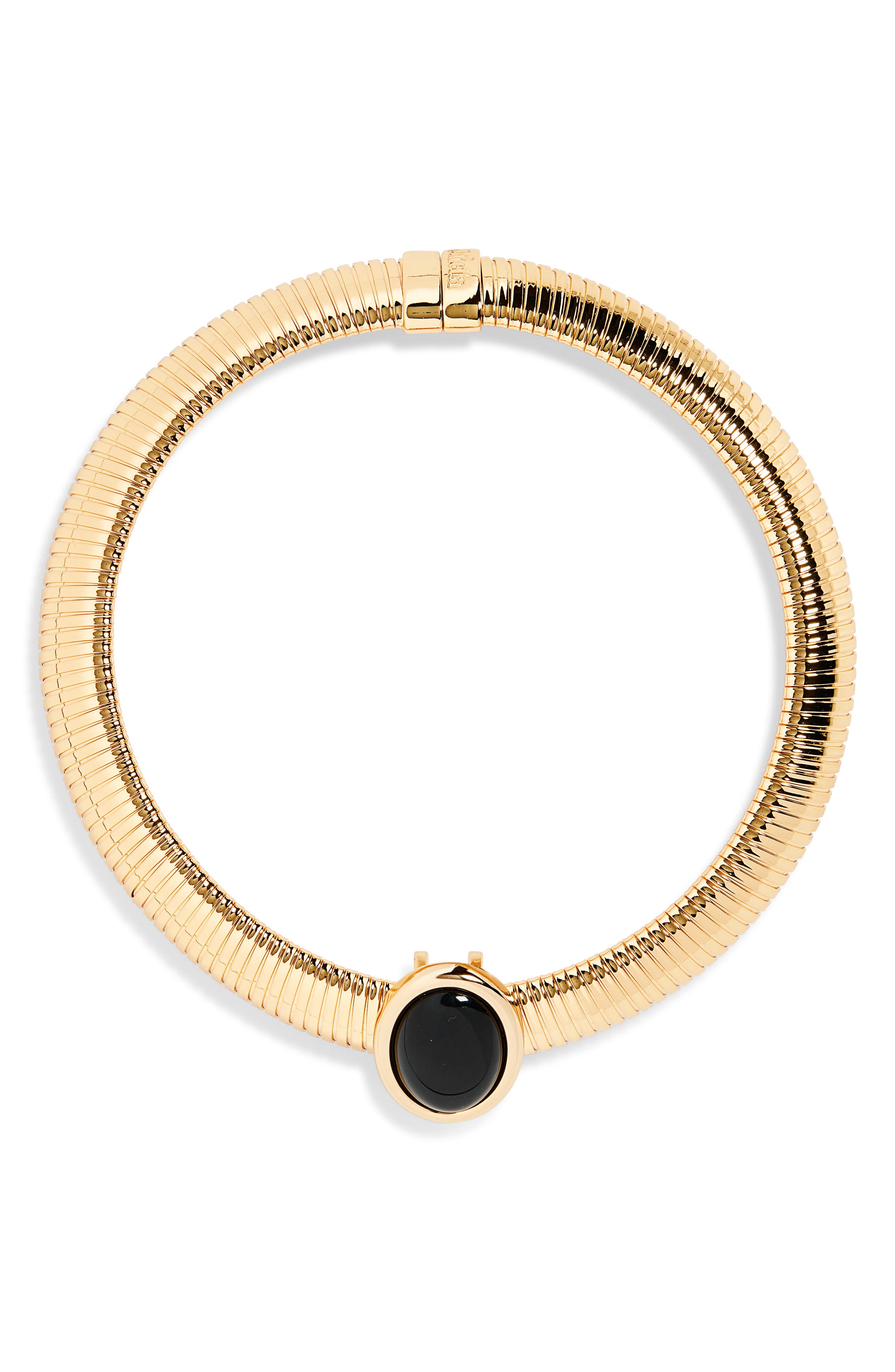 Julietta Opyum Onyx Station Tubogas Chain Choker Necklace (Women Julietta Opyum Onyx Station Tubogas Chain Choker Necklace (Women