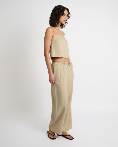 Onia Air Drawstring Linen-blend Pant