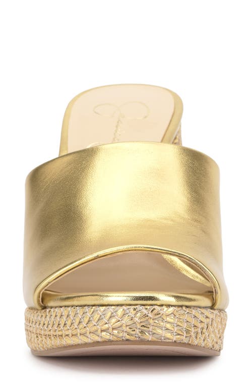 Shop Jessica Simpson Kameena Platform Wedge Sandal In Gold