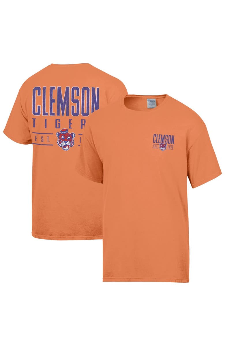 ComfortWash Men's ComfortWash Orange Clemson Tigers Big Name T-Shirt, Main, color, Orange