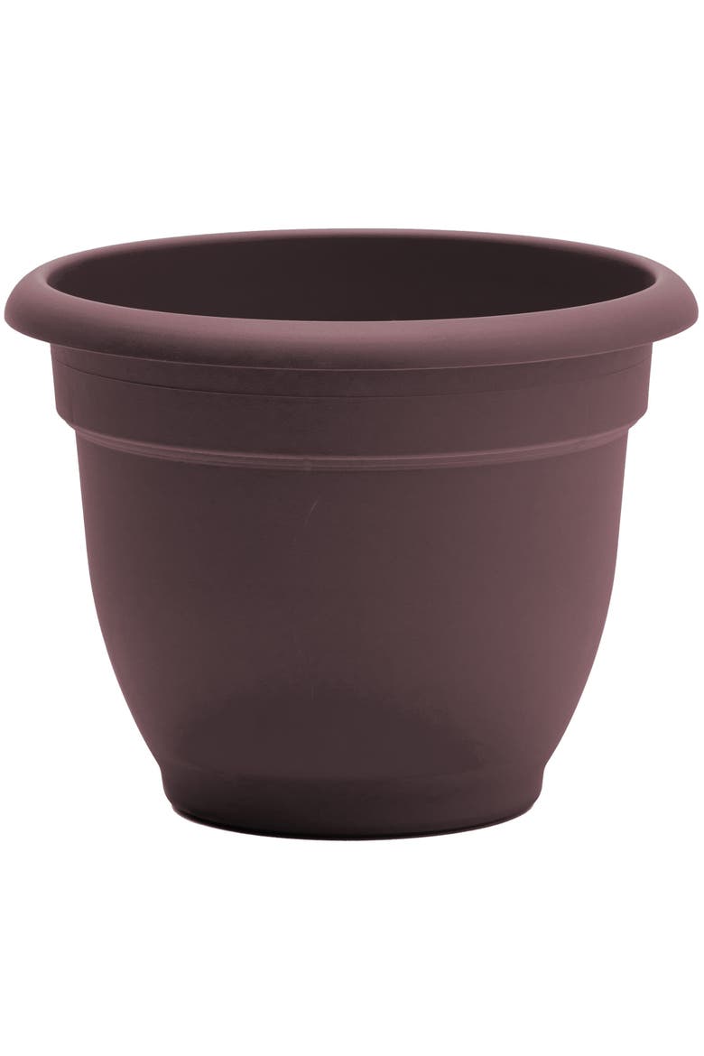 Ariana 13 Inch x 7 Inch Gardening Pot, Merlot, Main, color, Brown