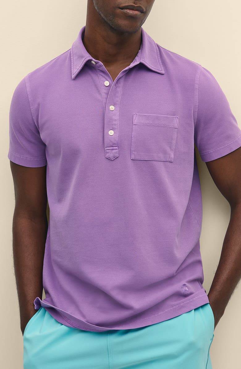 Brooks Brothers Cotton Piqué Polo, Main, color, Grape Nectar