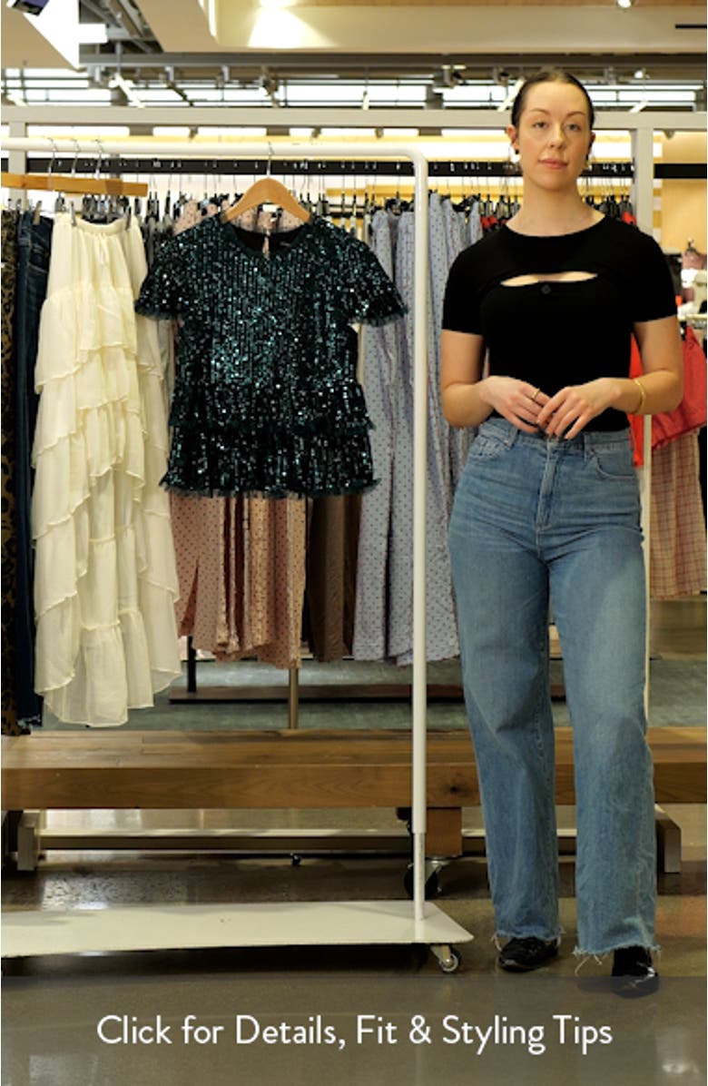 Sequin Babydoll Top, sales video thumbnail