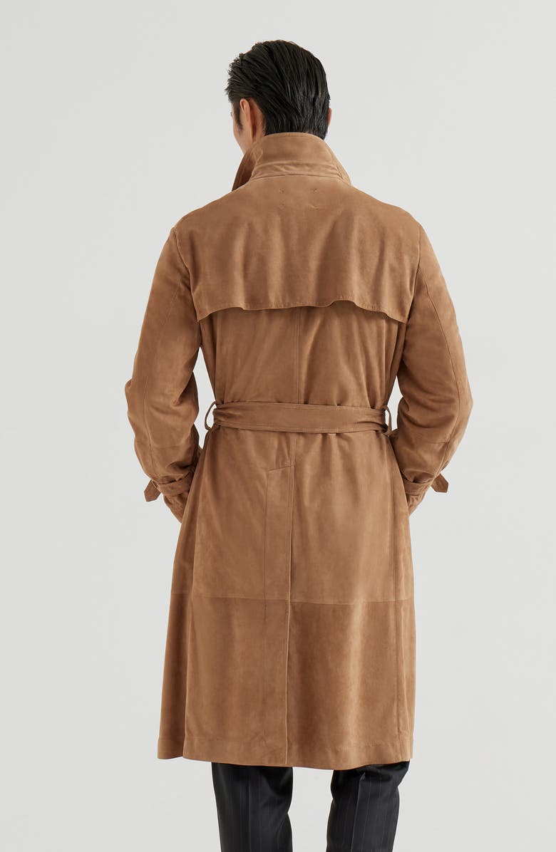 Brunello Cucinelli Suede outerwear, Alternate, color, Biscuit