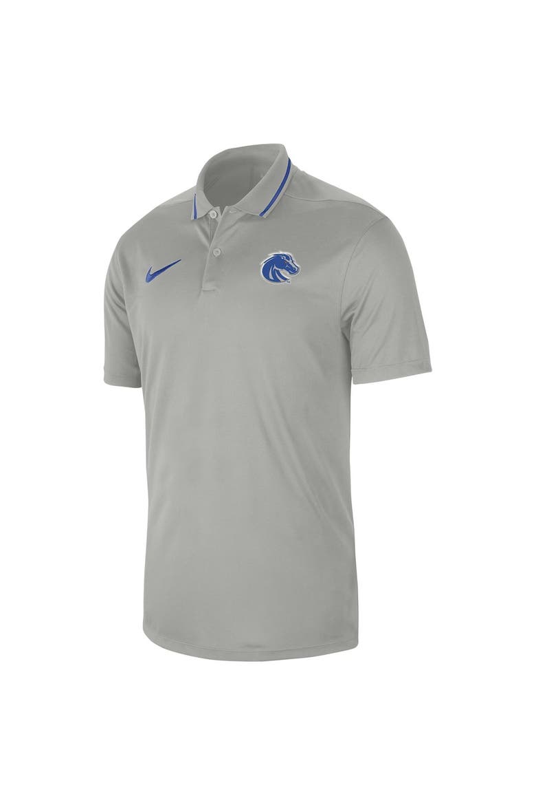 Men's Nike  Gray Boise State Broncos 2023 Sideline Coaches Performance Polo, Alternate, color, Gray