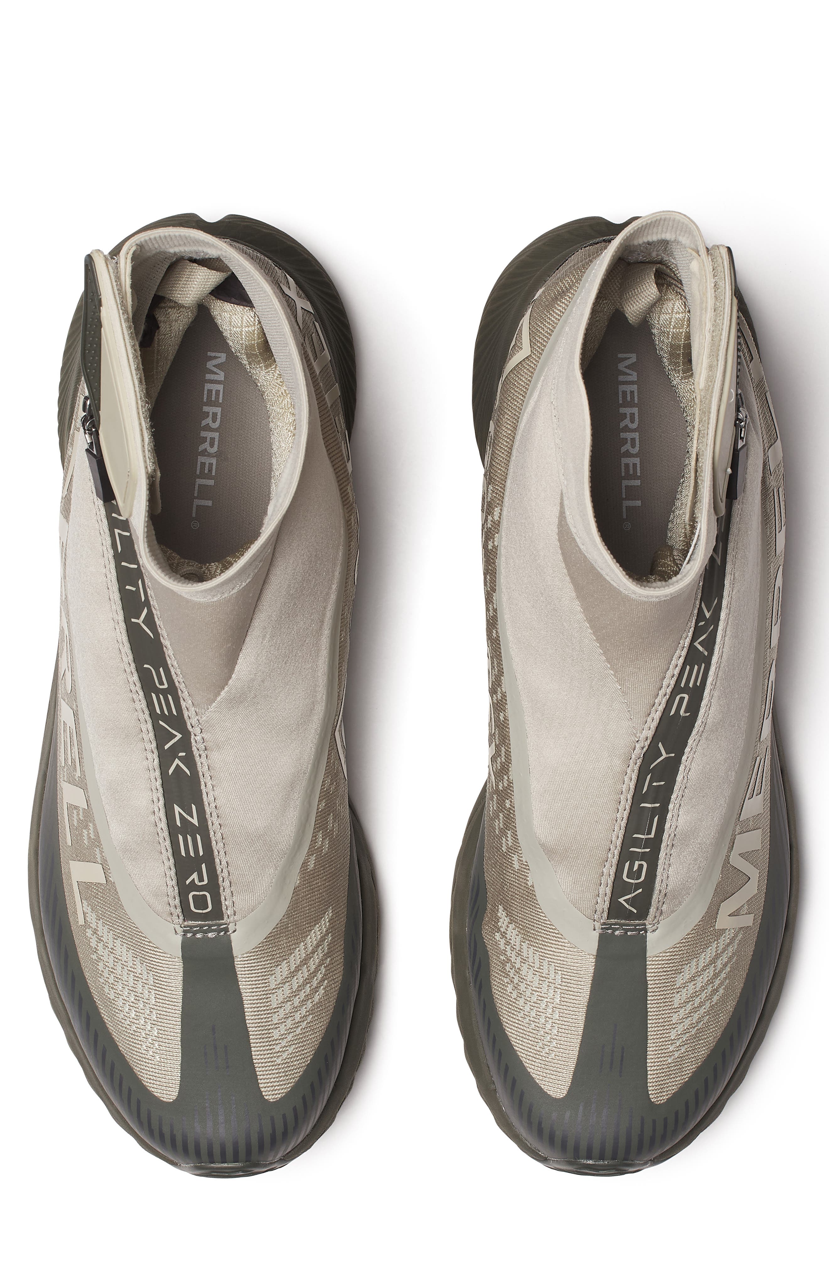 Merrell Agility Peak 5 Trail Running Shoe, Alternate, color, Beluga/ Dio