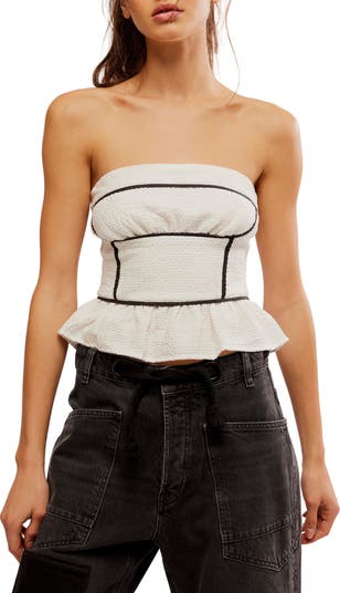 Tara Strapless Tie Back Corset Top