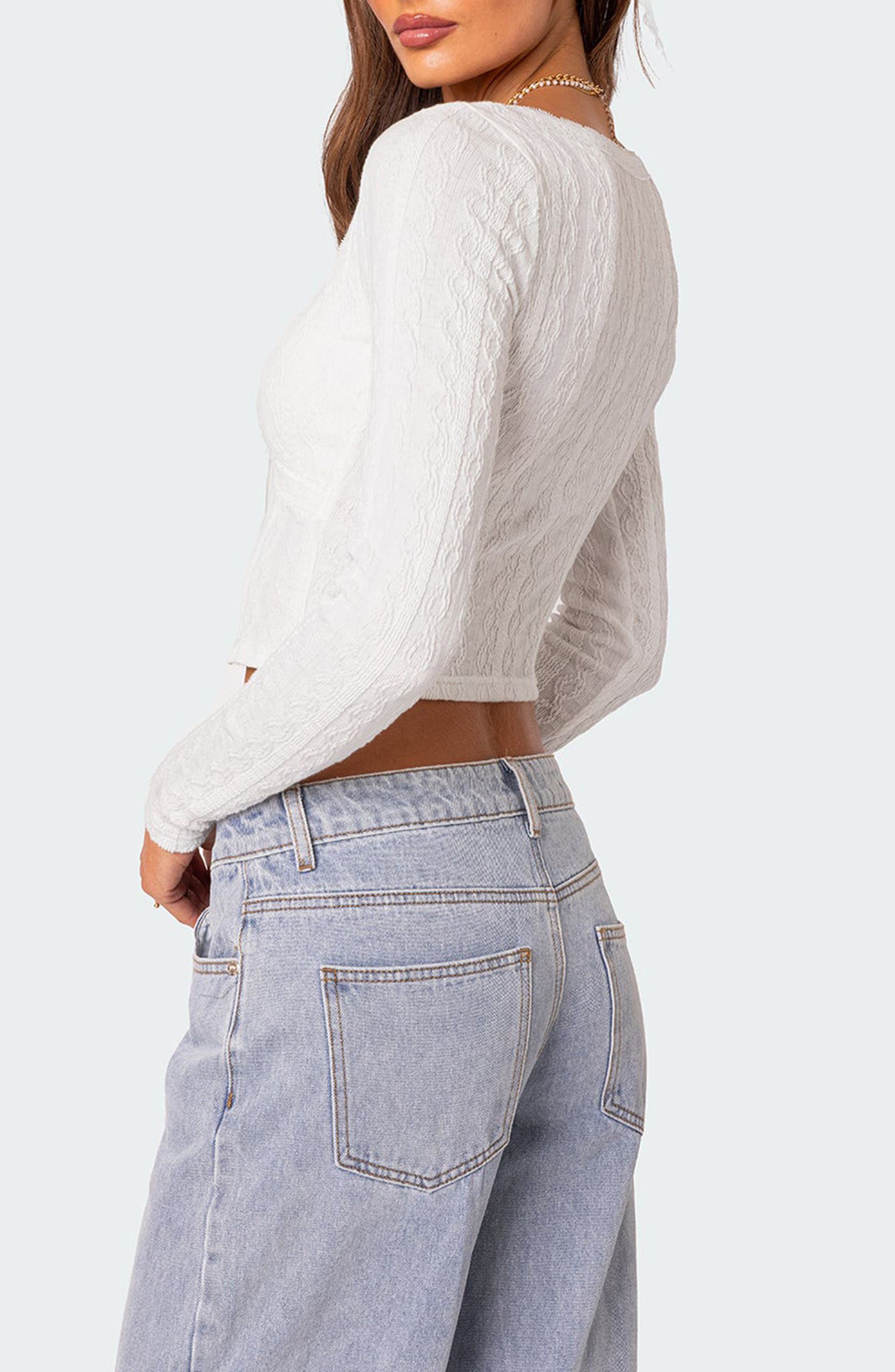 Lorey Lace Crop Top - image 2