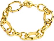 MELANIA CLARA Multicolor Cubic Zirconia Chain Bracelet