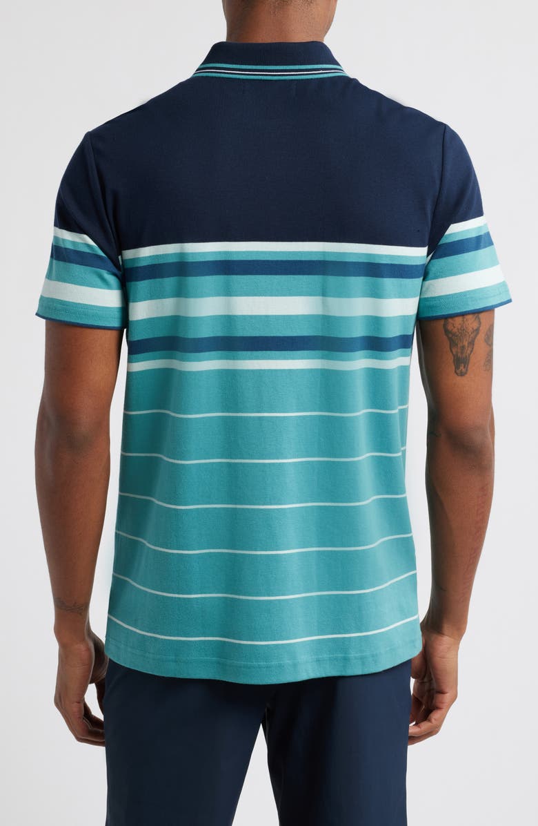 Original Penguin Stripe Cotton Interlock Polo, Alternate, color, 